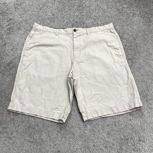 Banana Republic Fresh Praline City Chino Khaki Shorts Mens 10" 36 Beige Casual